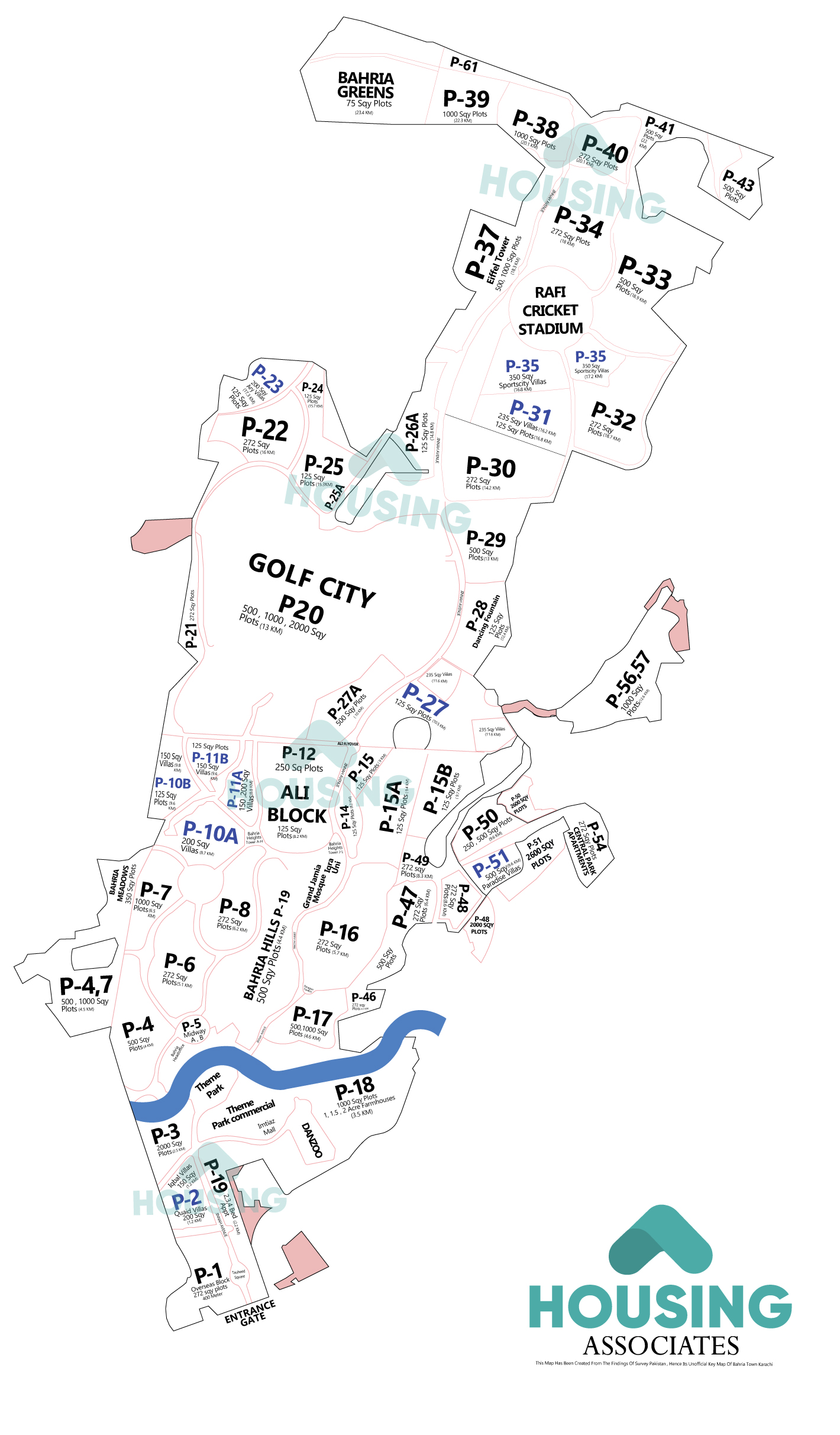 Key Map Of Bahria Town Khi