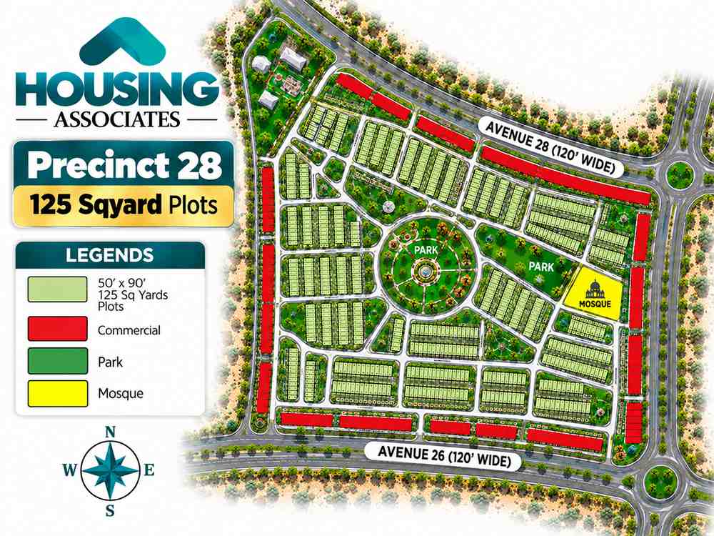 Precinct 28 HD Map Bahria Town Karachi Bahria Town Karachi