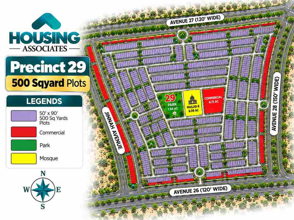 Precinct 29 HD Map Bahria Town Karachi Bahria Town Karachi