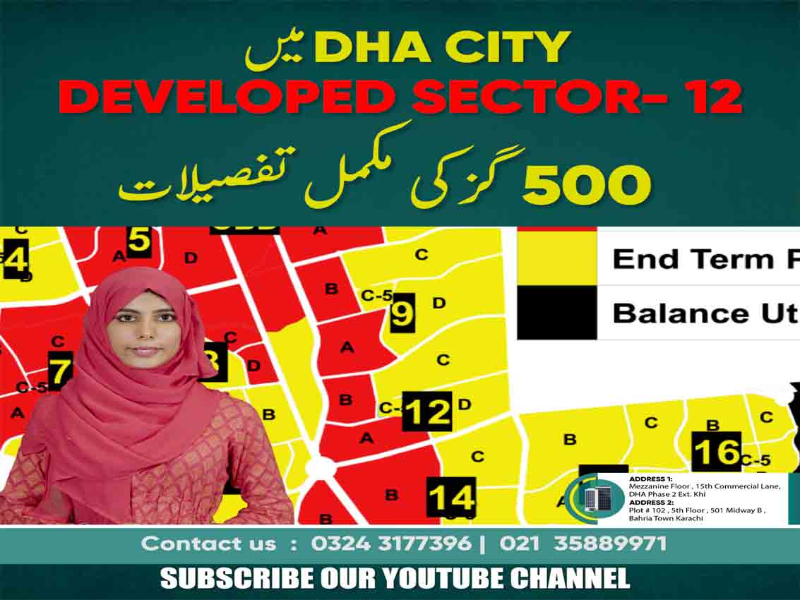 dha city karachi sector 12 map